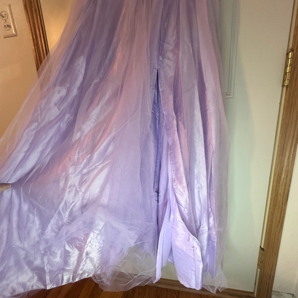Lavender Halter Prom Dress - Picture 6 of 16